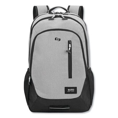 Solo Ny Region Backpack, For 15.6 Laptops, 13 x 5 x 19, Light Gray VAR704-10
